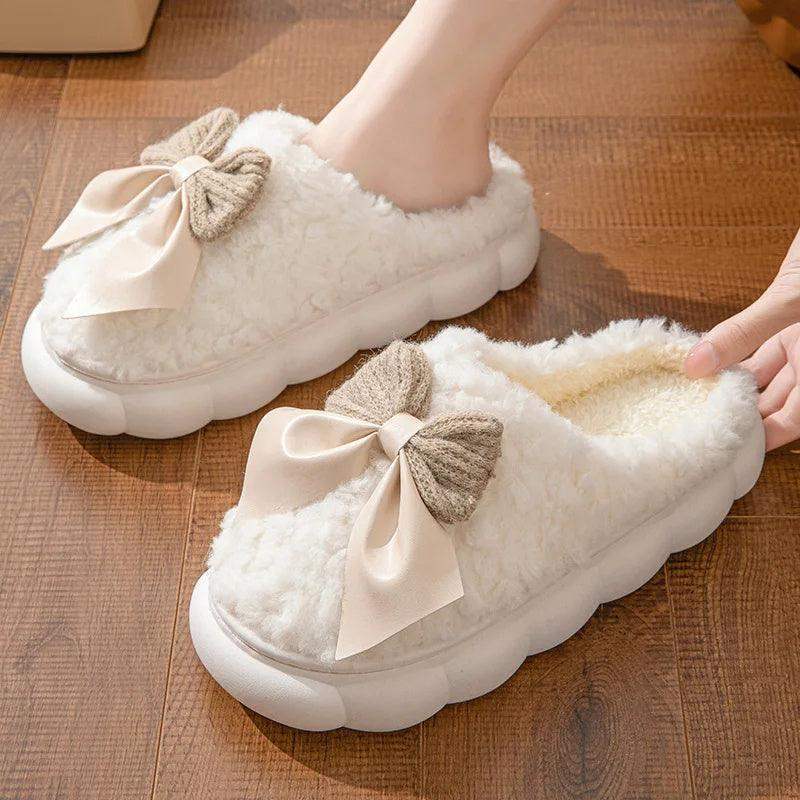 Ultra soft women's slippers for Home - White / 36x37 // Sublake 