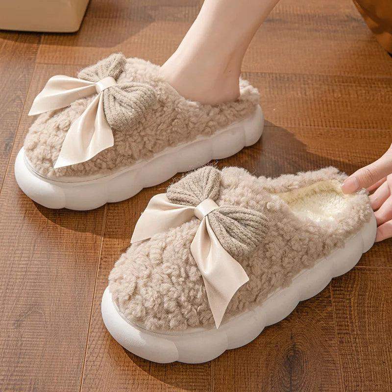 Ultra soft women's slippers for Home - Khaki / 36x37 // Sublake 