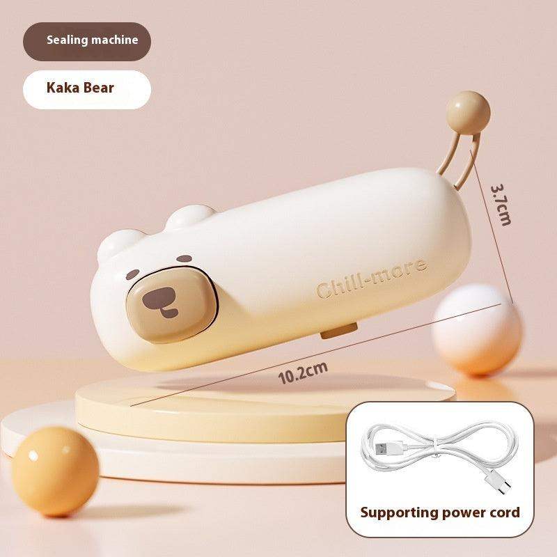 Mini USB Plastic Bag Sealer - Coffee Bear // Sublake 