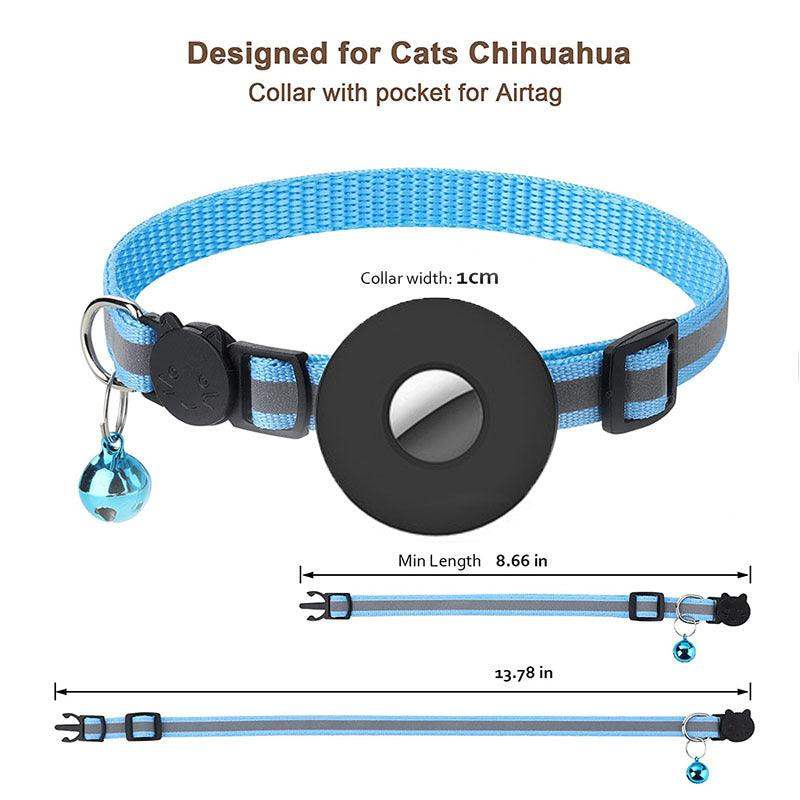 New Airtag Anti-lost Pet Collar - Black // Sublake 