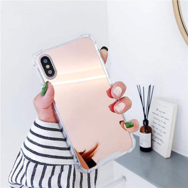 iPhone Mirror Phone Case - Rose Gold / IPhone XR // Sublake 