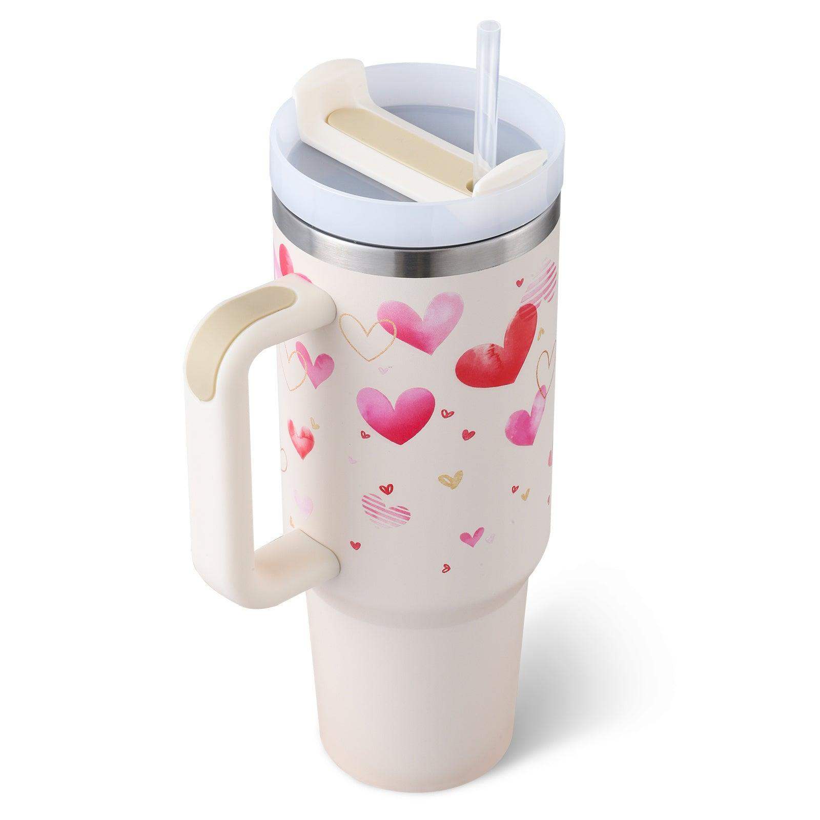 40 oz Stainless Steel Insulated Tumbler - Pink love B / 1200ML / 1PC // Sublake 