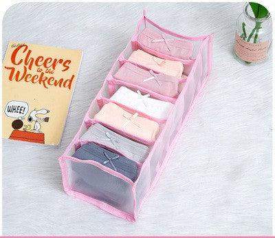 Non-woven fabric underwear storage box - Pink / Panties // Sublake 