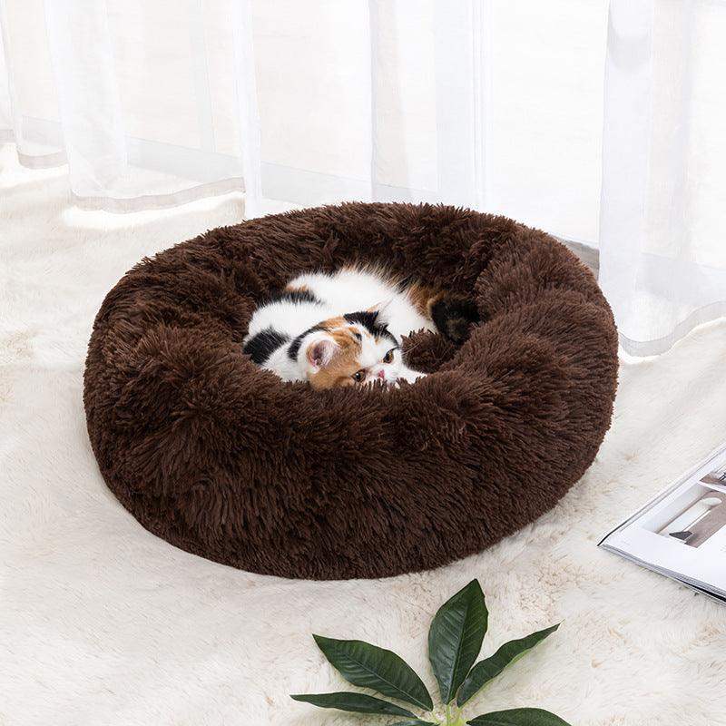 Ultra-Soft pet Bed-cozy and warm - 30cm / Brown // Sublake 