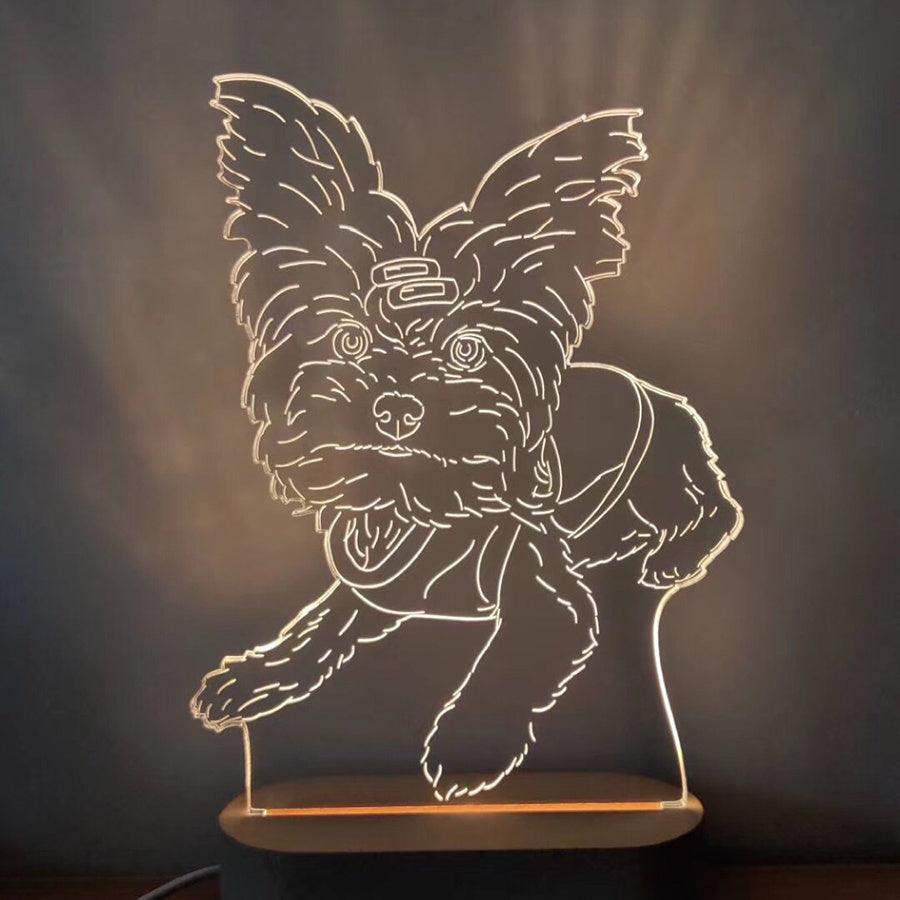 🌟 Custom 3D Stereo Night Light – Personalized Photo Lamp - Single people // Sublake 