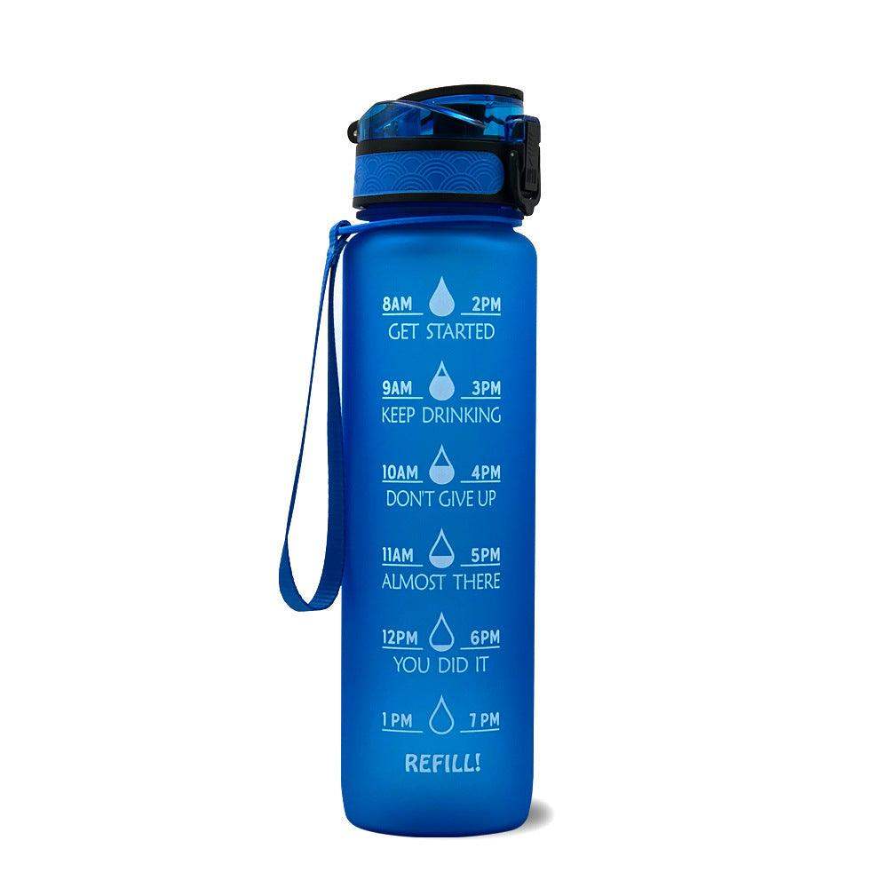 1L water bottle with indicator - Blue red gradient set / 1000ML // Sublake 