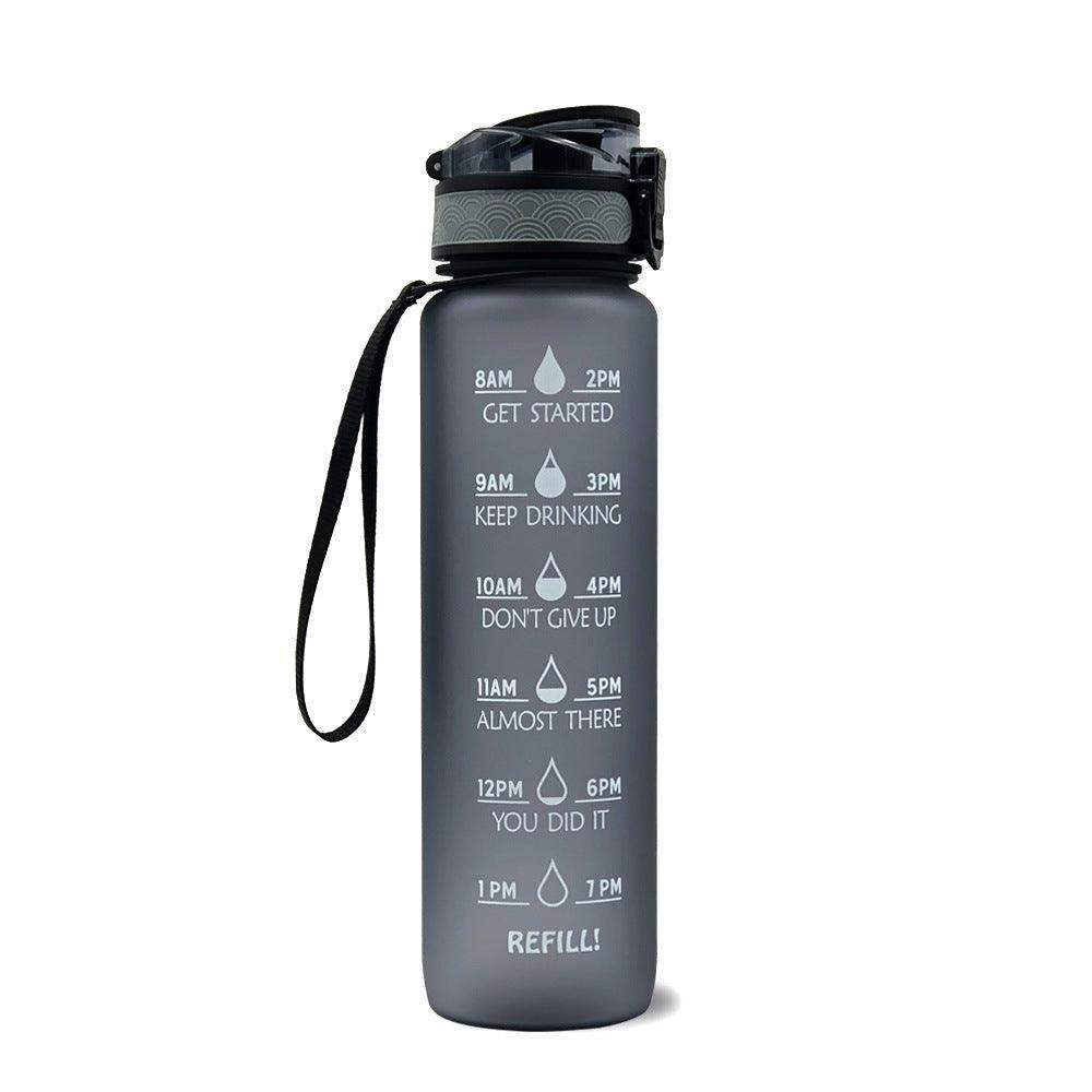 1L water bottle with indicator - Blue red gradient set / 1000ML // Sublake 