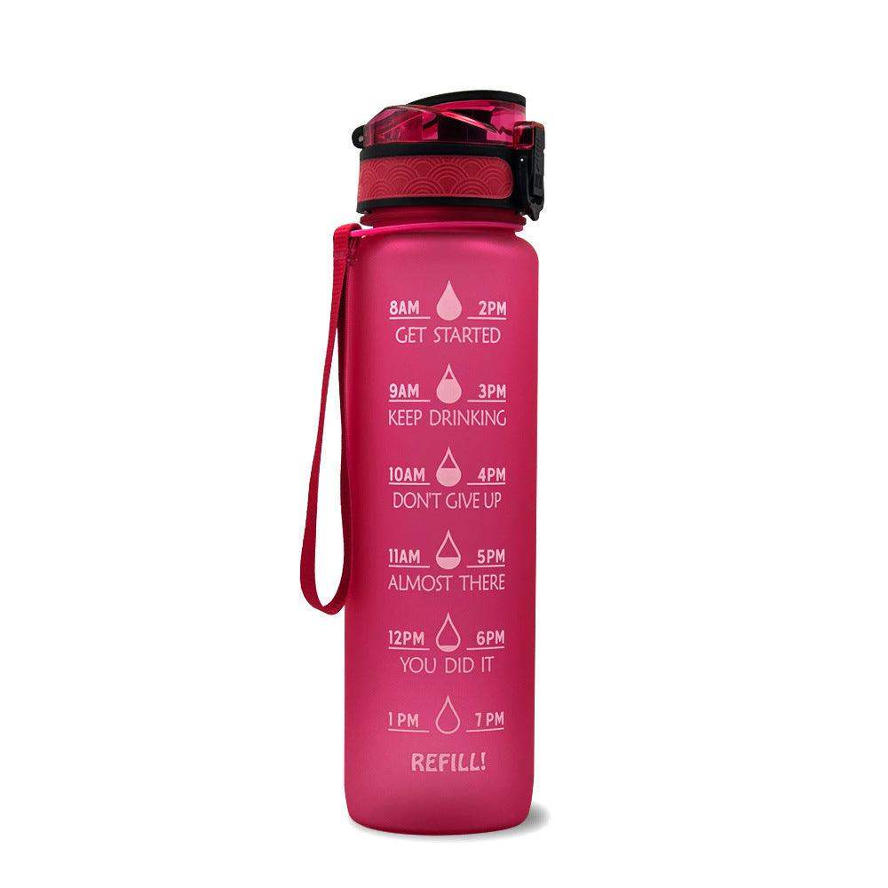 1L water bottle with indicator - Blue red gradient set / 1000ML // Sublake 