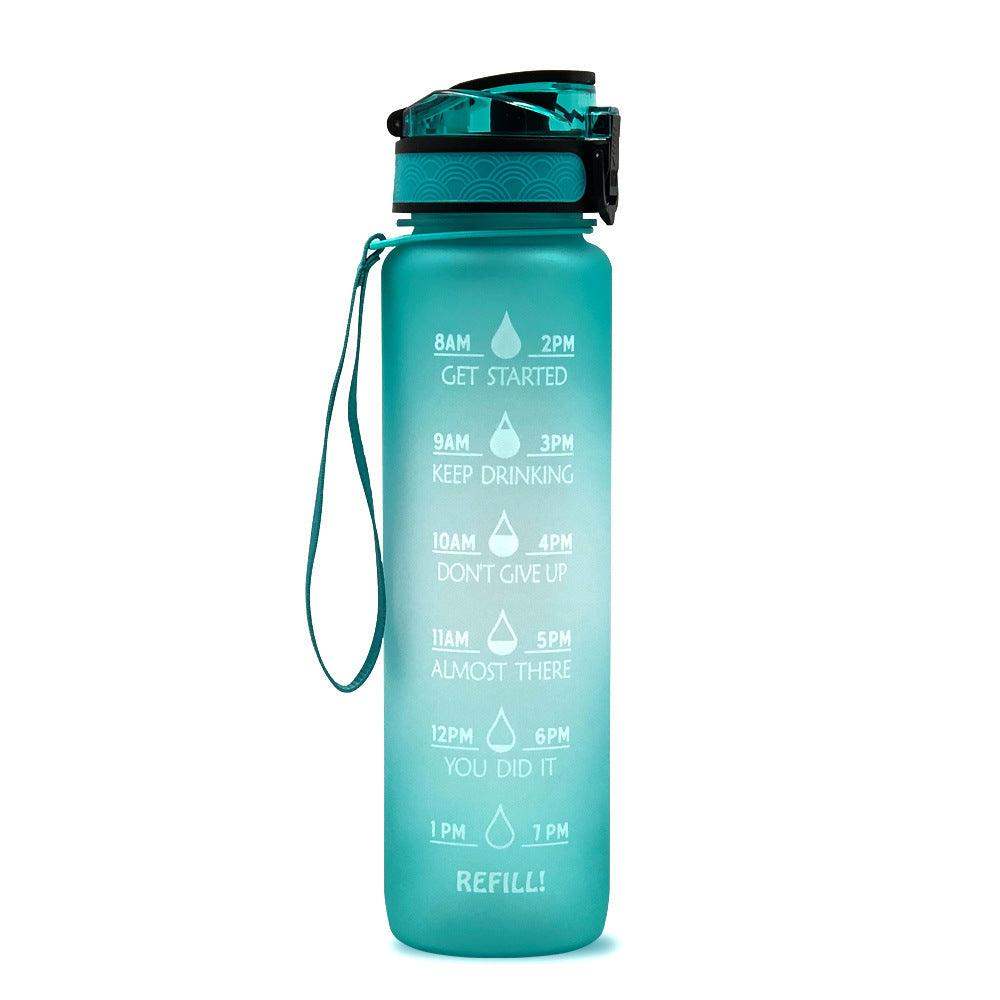1L water bottle with indicator - Blue red gradient set / 1000ML // Sublake 
