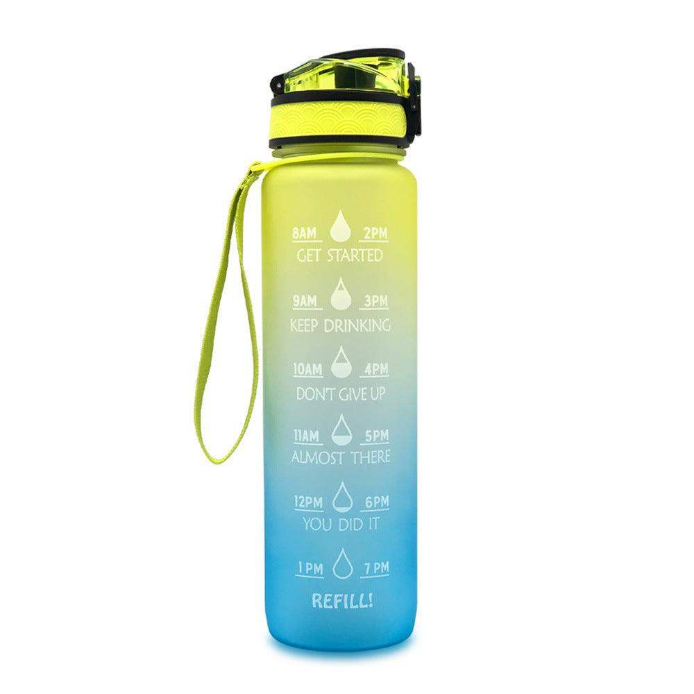 1L water bottle with indicator - Blue red gradient set / 1000ML // Sublake 