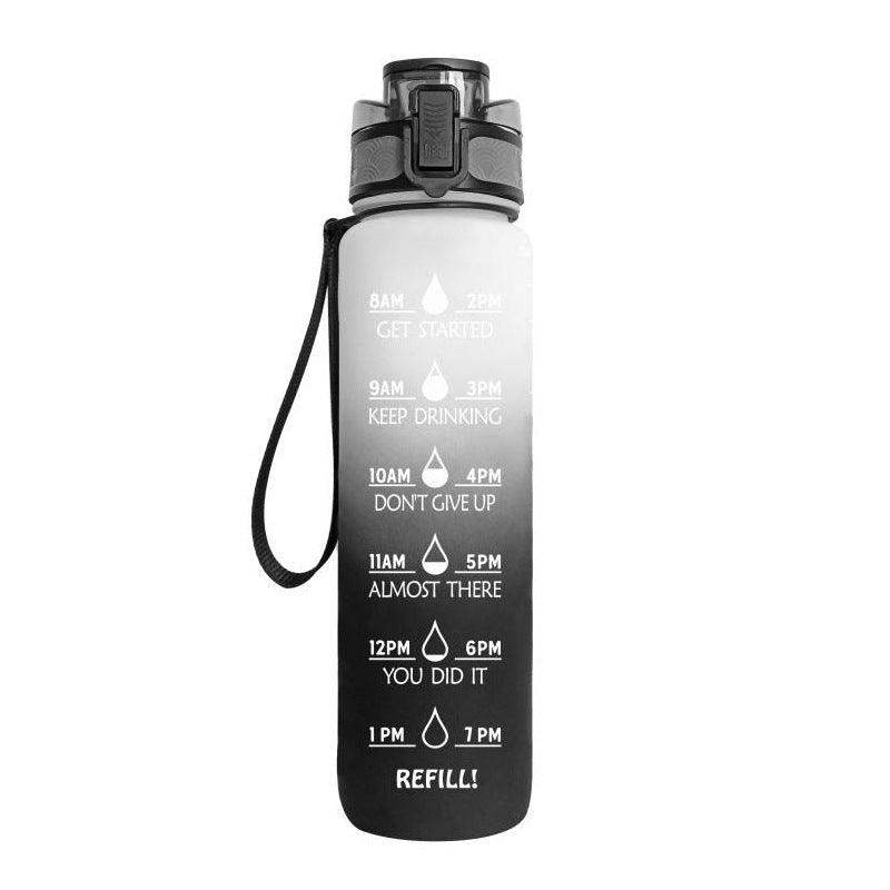 1L water bottle with indicator - Blue red gradient set / 1000ML // Sublake 