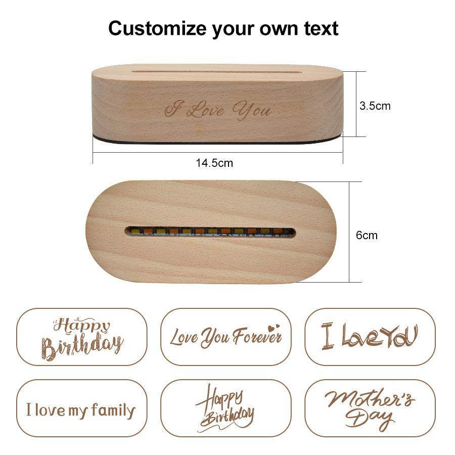 🌟 Custom 3D Stereo Night Light – Personalized Photo Lamp - Single people // Sublake 
