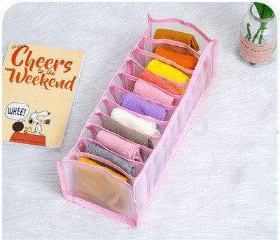Non-woven fabric underwear storage box - Pink / Sock // Sublake 