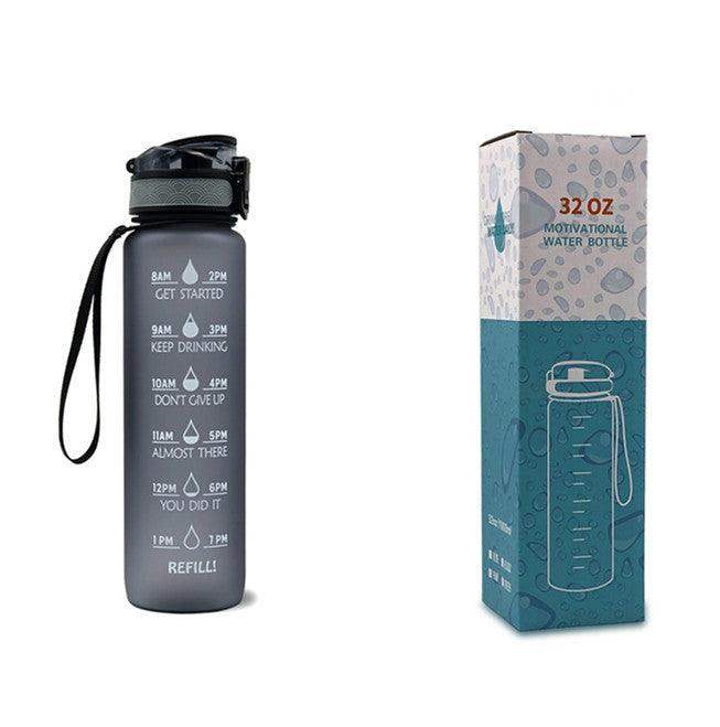 1L water bottle with indicator - Blue red gradient set / 1000ML // Sublake 