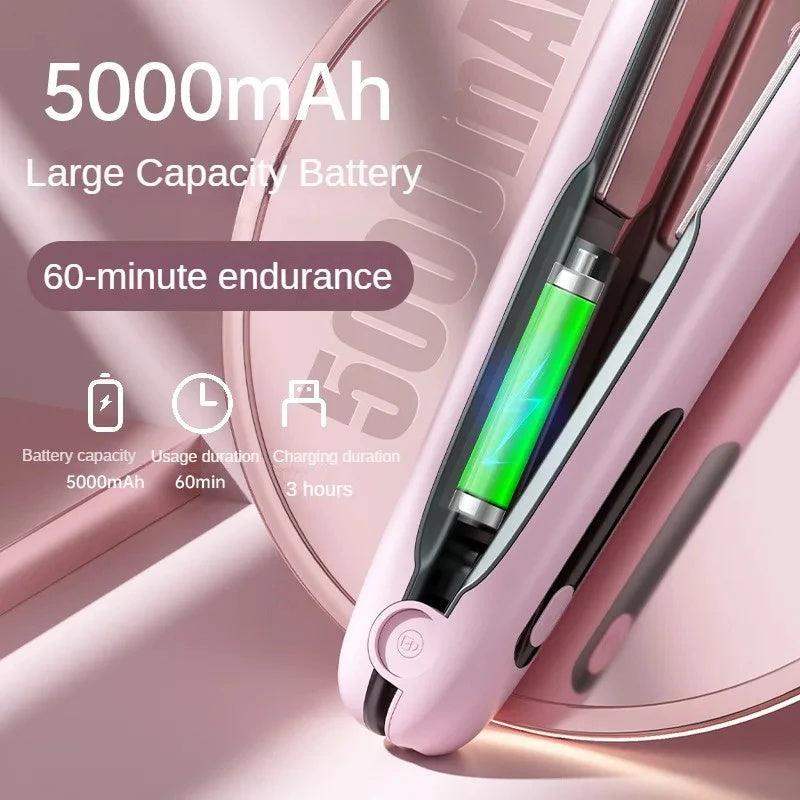 2 in 1 Mini Hair Straightener, 200 Degrees Max - Sublake 
