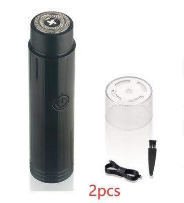 Mini rechargeable razor - 2pcs Black / USB // Sublake 