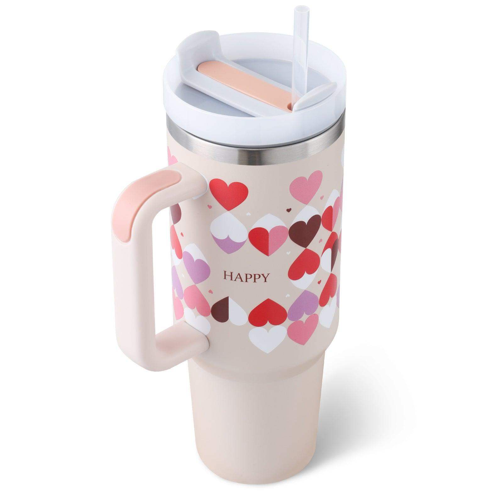 40 oz Stainless Steel Insulated Tumbler - Pink love A / 1200ML / 1PC // Sublake 
