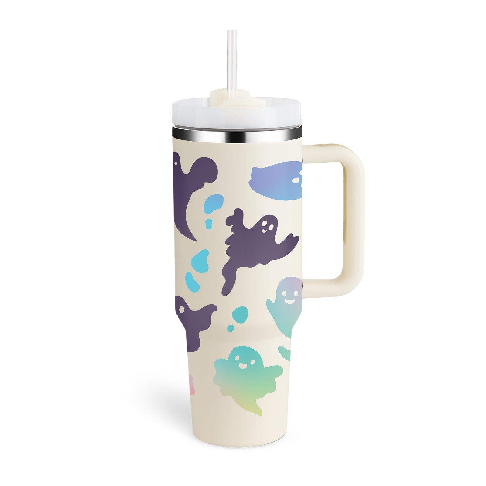 40 oz Stainless Steel Insulated Tumbler - Halloween Cream white B / 1200ML / 1PC // Sublake 
