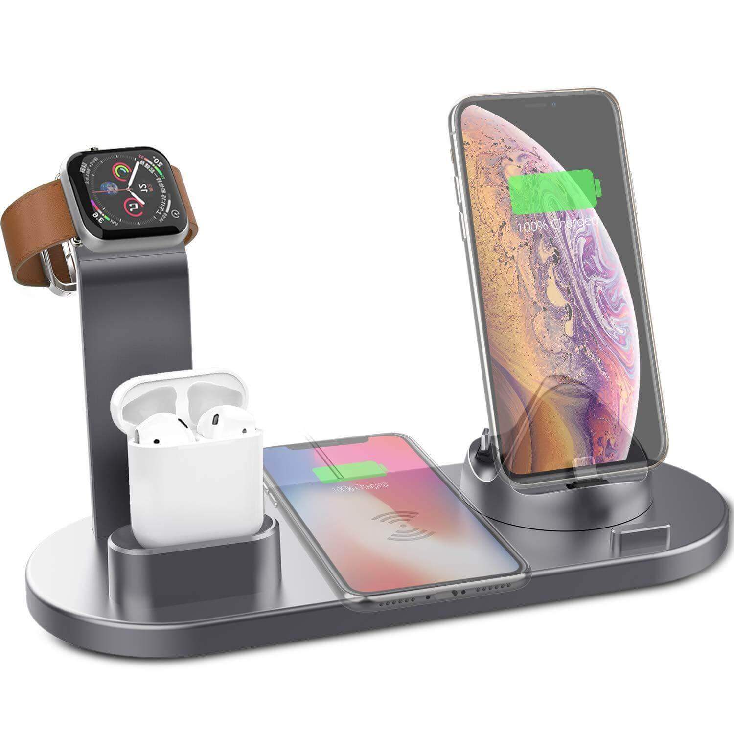 4 In 1 Charging Station for all phone - Silver // Sublake 