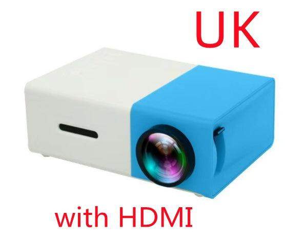 🎥 1080P HD Mini Portable Projector 3D cinema - Black EU // Sublake 