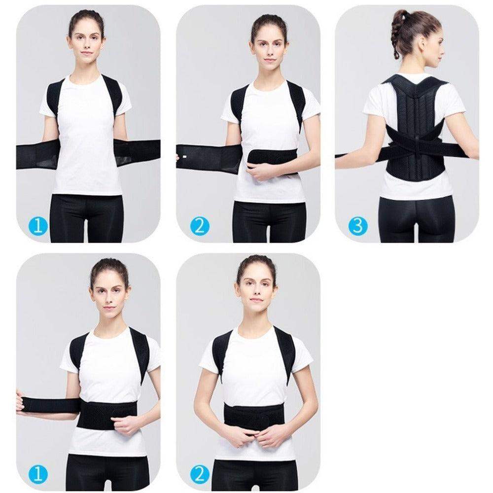 Spine Flexion Posture Corrector - Black / 3XL // Sublake 