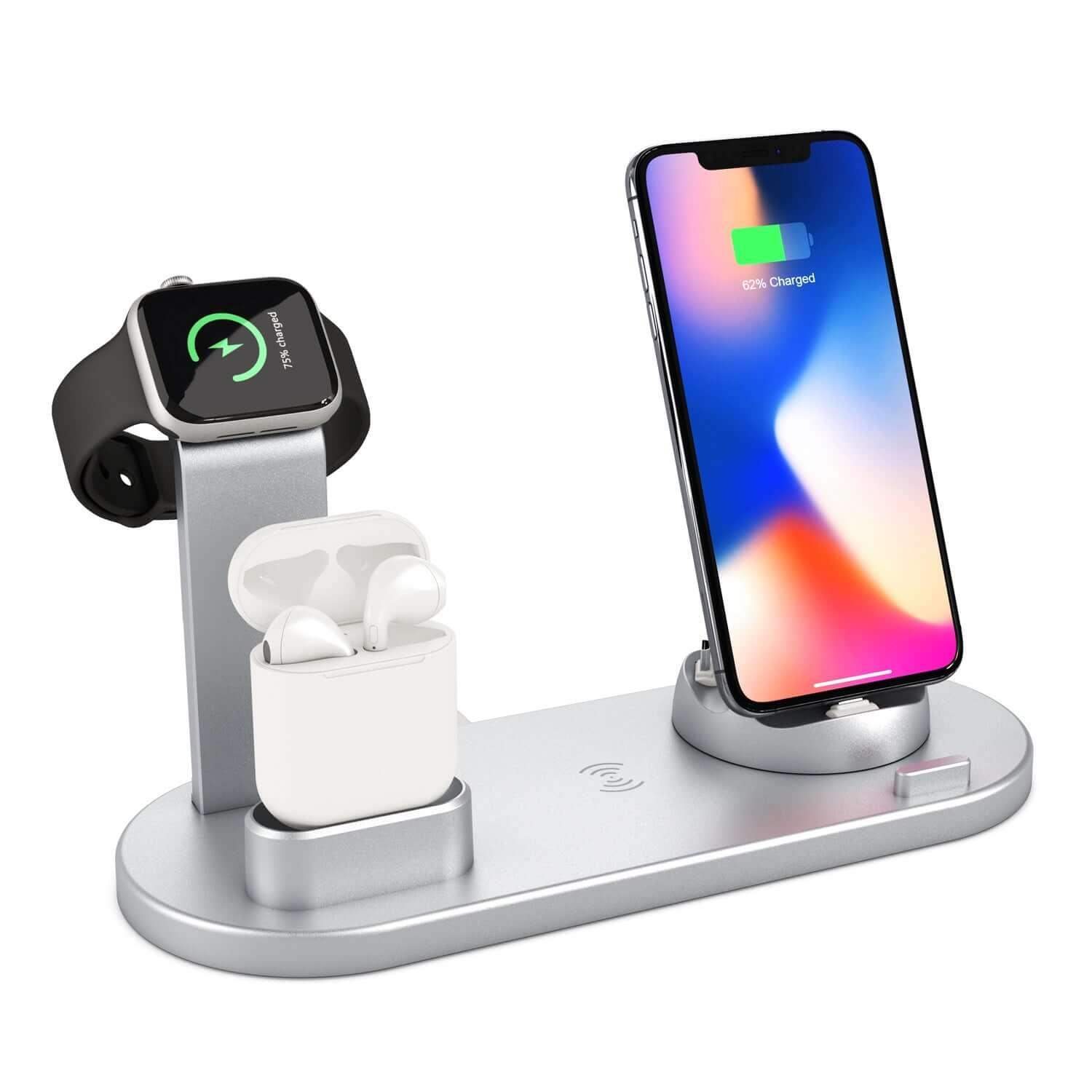 4 In 1 Charging Station for all phone - Grey // Sublake 