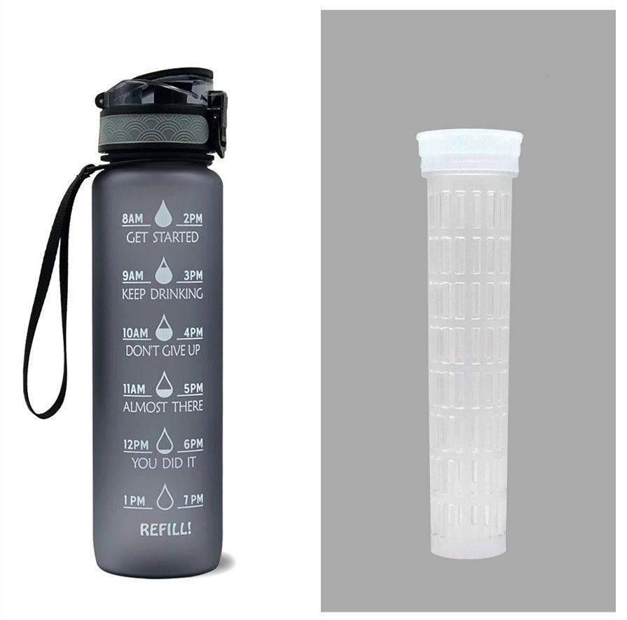 1L water bottle with indicator - Grey set / 1000ML // Sublake 