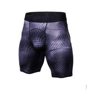 Men's Casual Compression Sports Shorts - Black / L / Long 2pcs // Sublake 