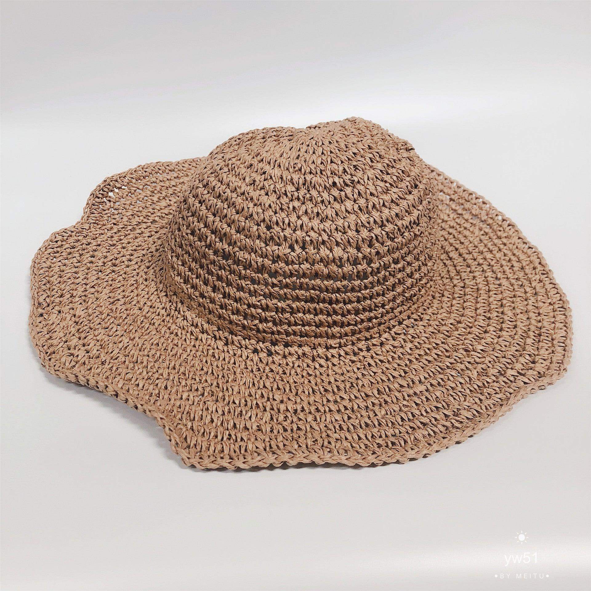 Women's Foldable Straw Sun Hat - Sublake 