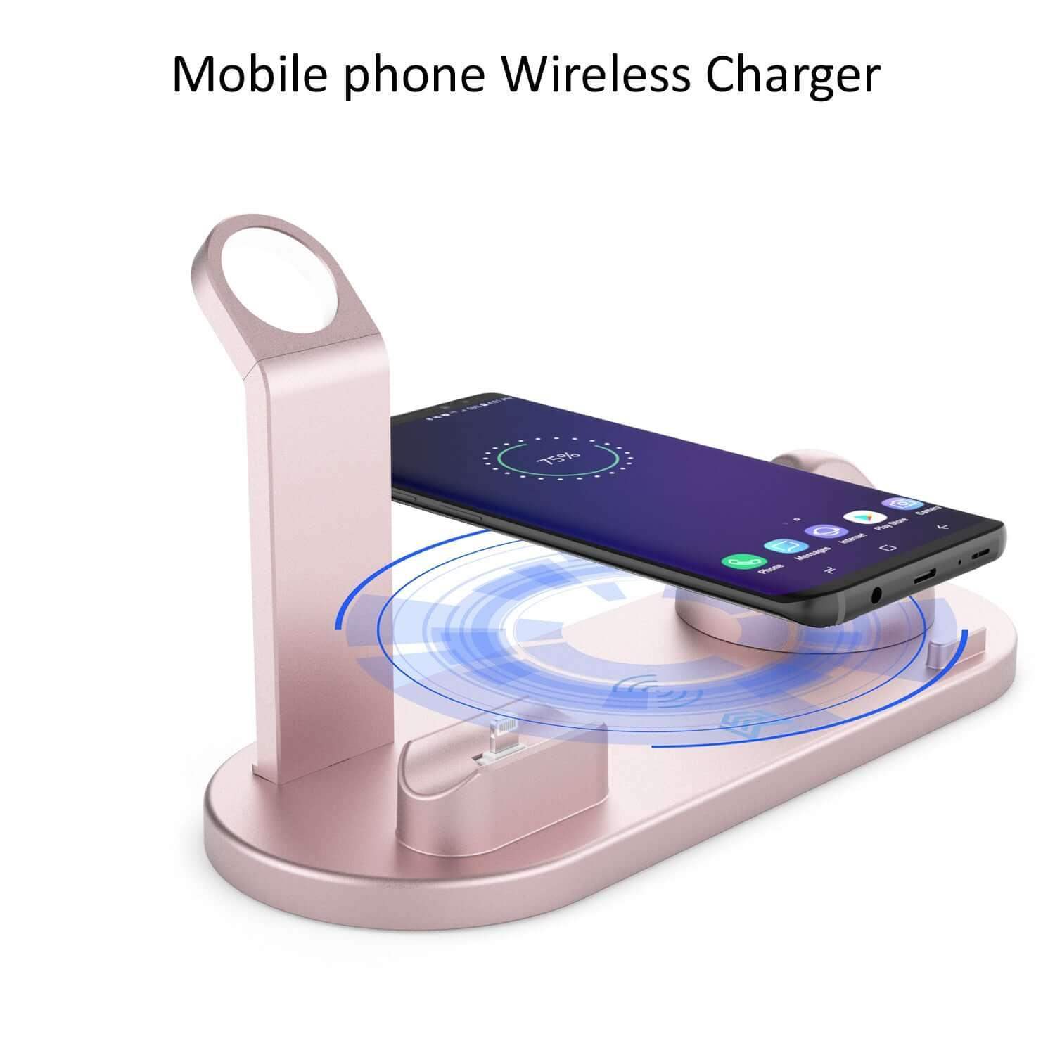 4 In 1 Charging Station for all phone - Rose Gold // Sublake 