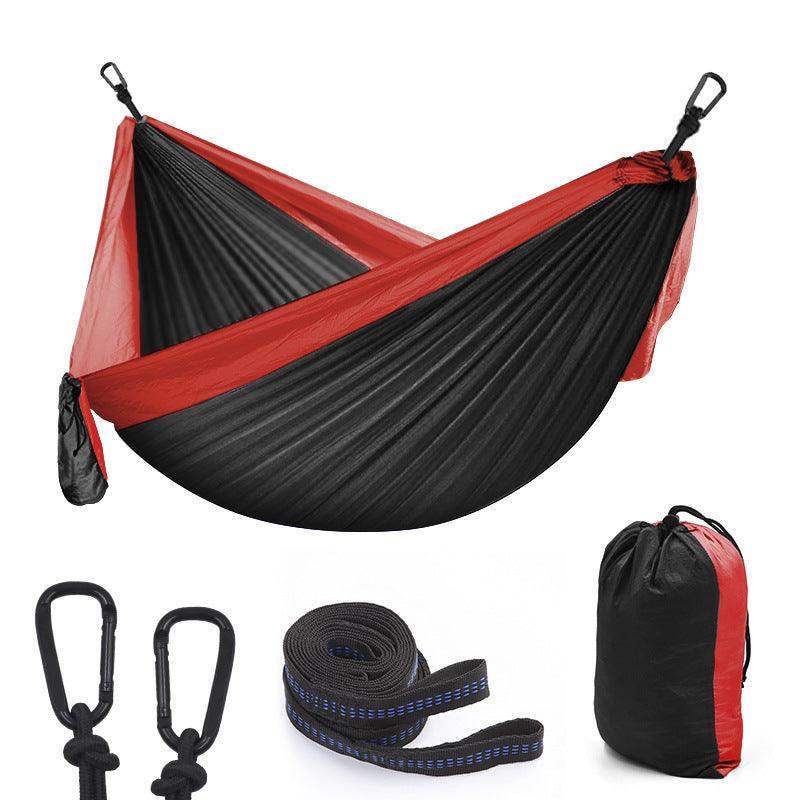 Camping & Outdoor Parachute Hammock - Black red // Sublake 