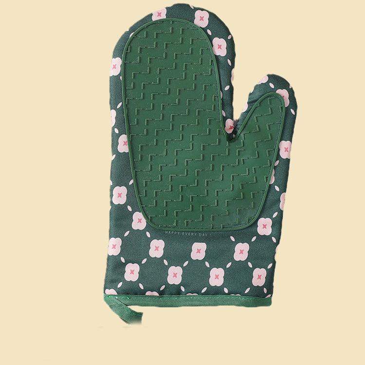 Thick cotton anti-scald gloves - Green / Right // Sublake 