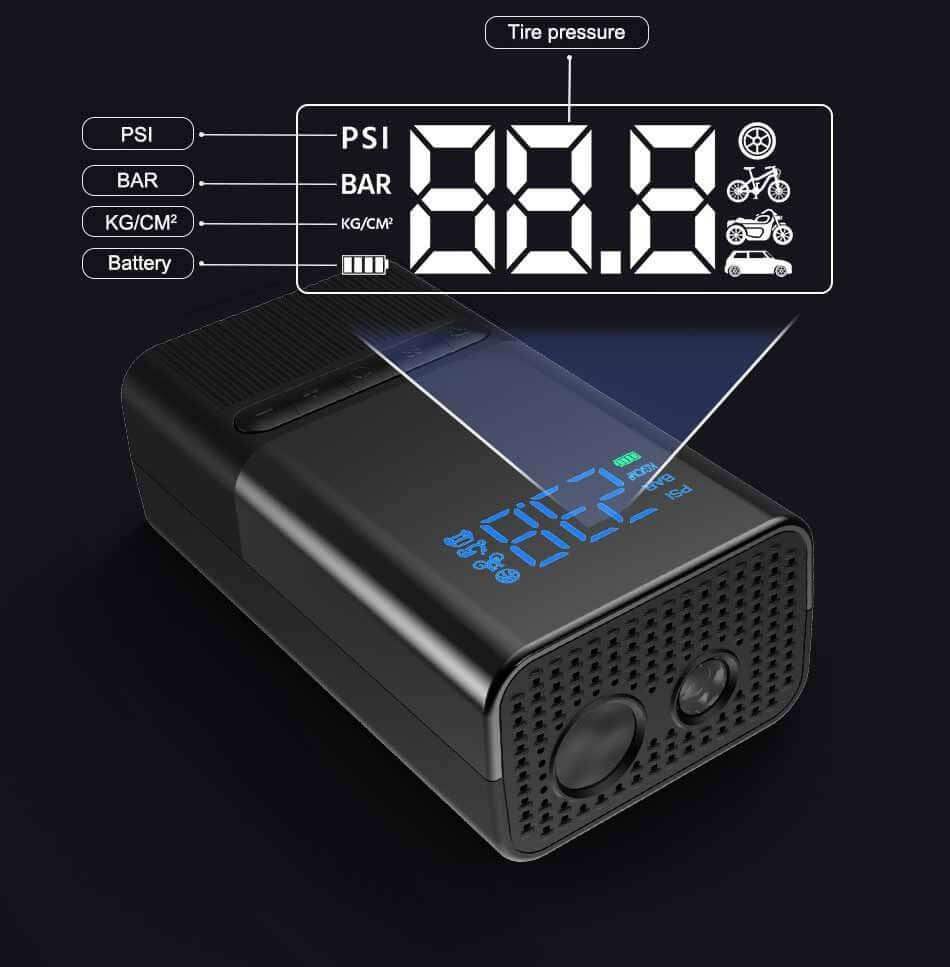 Rechargeable Inflatable Pump Air - Black / USB // Sublake 
