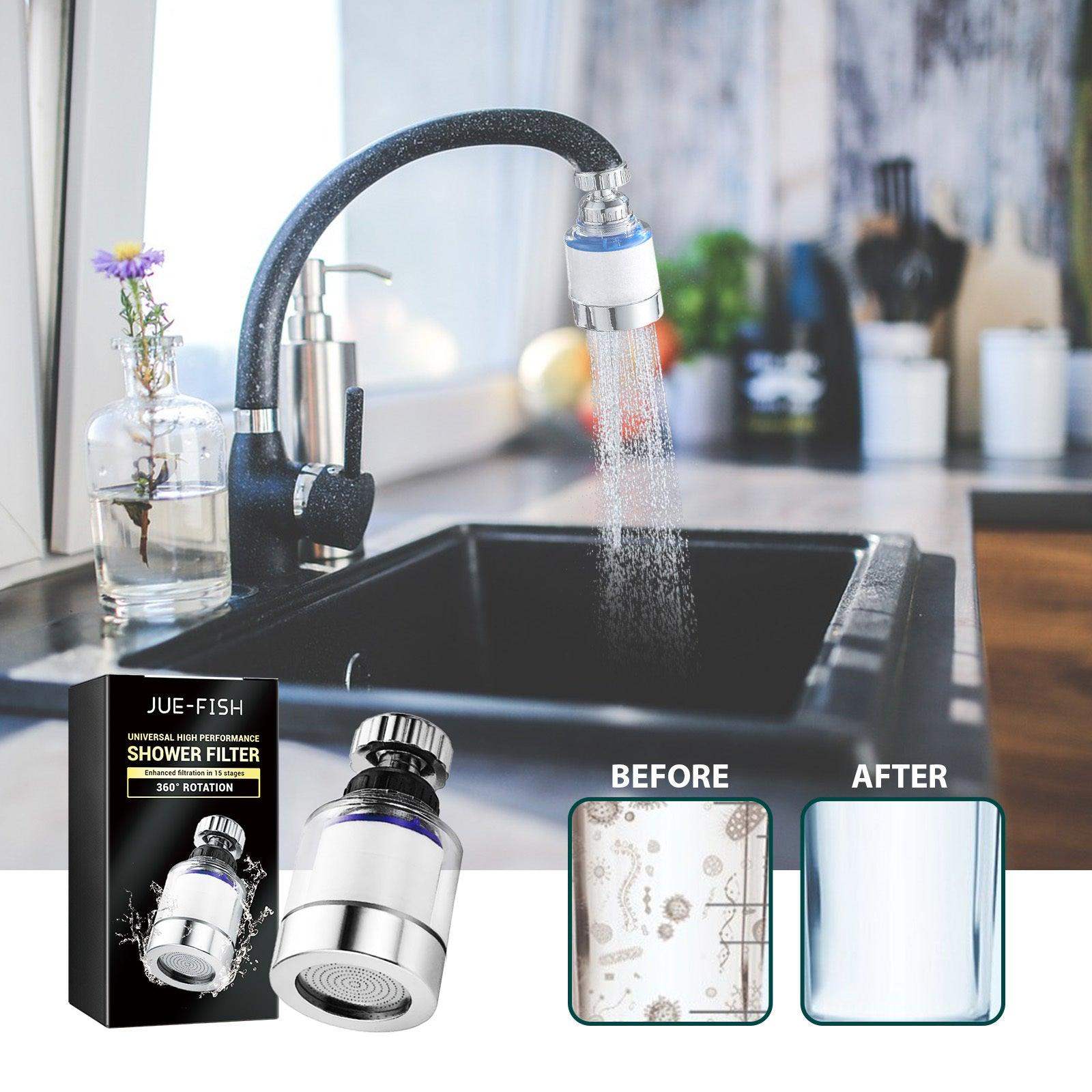 360 Degree Rotating Water Purifier Filter - White // Sublake 