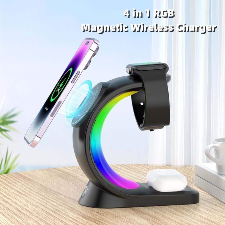 3-in-1 Magnetic Wireless Charger – Fast Charging Station - Sublake 