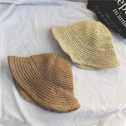 Women's Foldable Straw Sun Hat - Sublake 