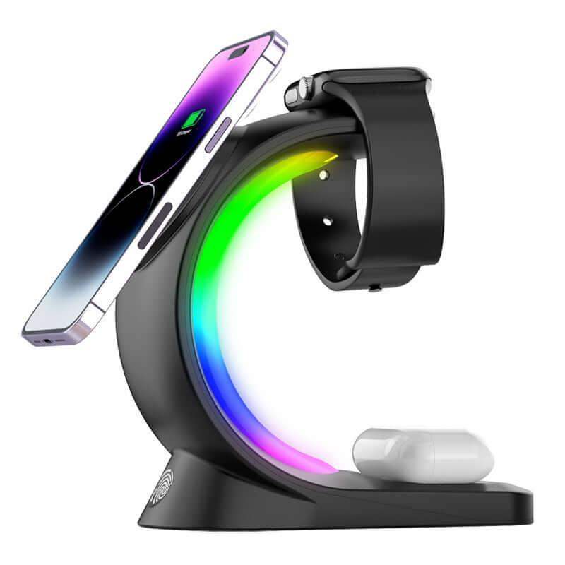 3-in-1 Magnetic Wireless Charger – Fast Charging Station - Sublake 