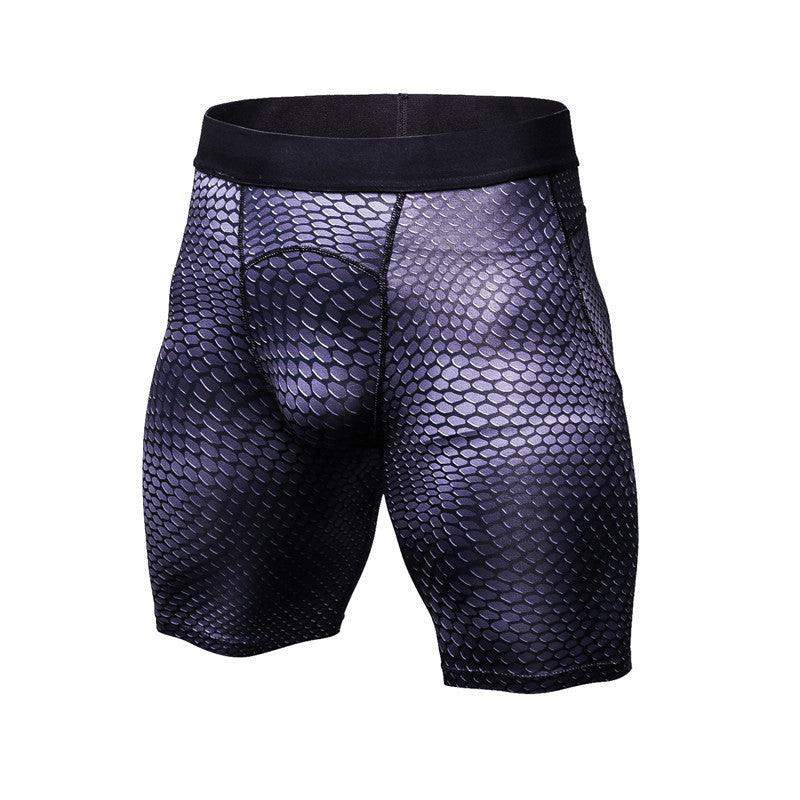Men's Casual Compression Sports Shorts - Black / L / Long 2pcs // Sublake 