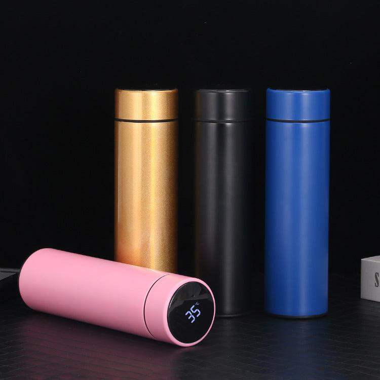 500ml Smart Bottle - Stainless Steel Thermos - Black // Sublake 