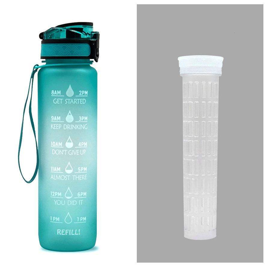 1L water bottle with indicator - Blue red gradient set / 1000ML // Sublake 