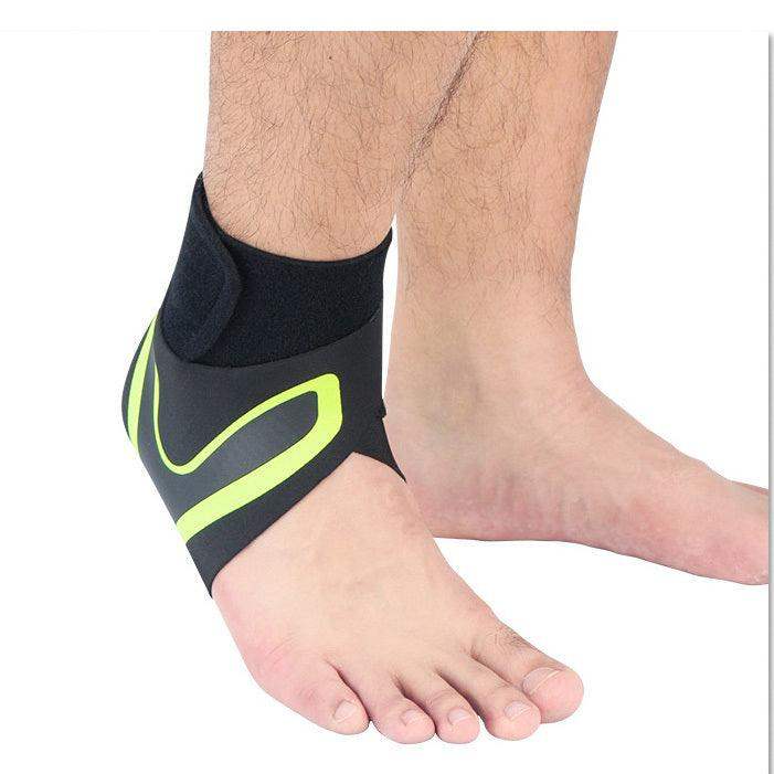 Running safety ankle brace - L / 1pc / Left green // Sublake 