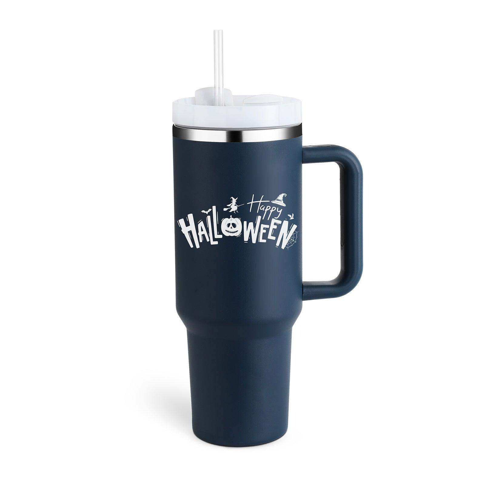40 oz Stainless Steel Insulated Tumbler - Halloween dark Blue / 1200ML / 1PC // Sublake 