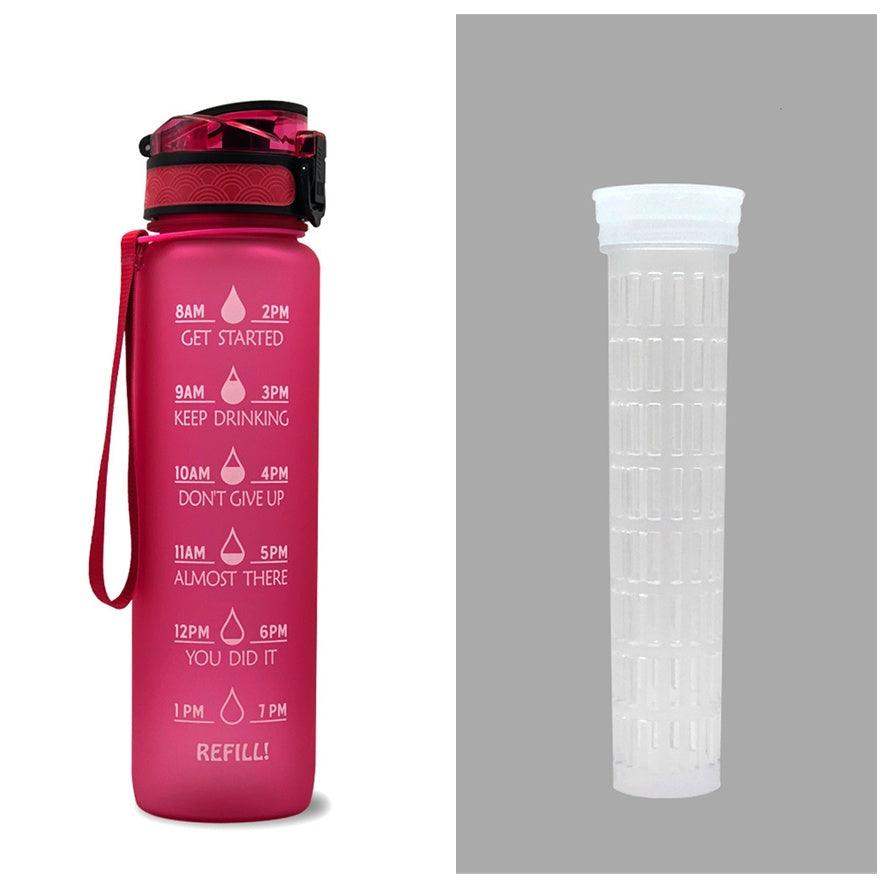 1L water bottle with indicator - Blue red gradient set / 1000ML // Sublake 