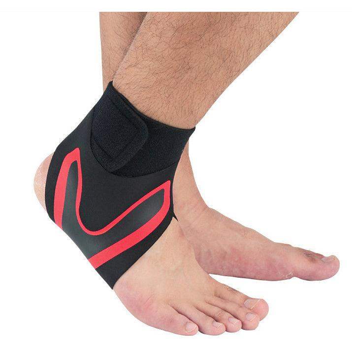 Running safety ankle brace - L / 1pc / Left red // Sublake 