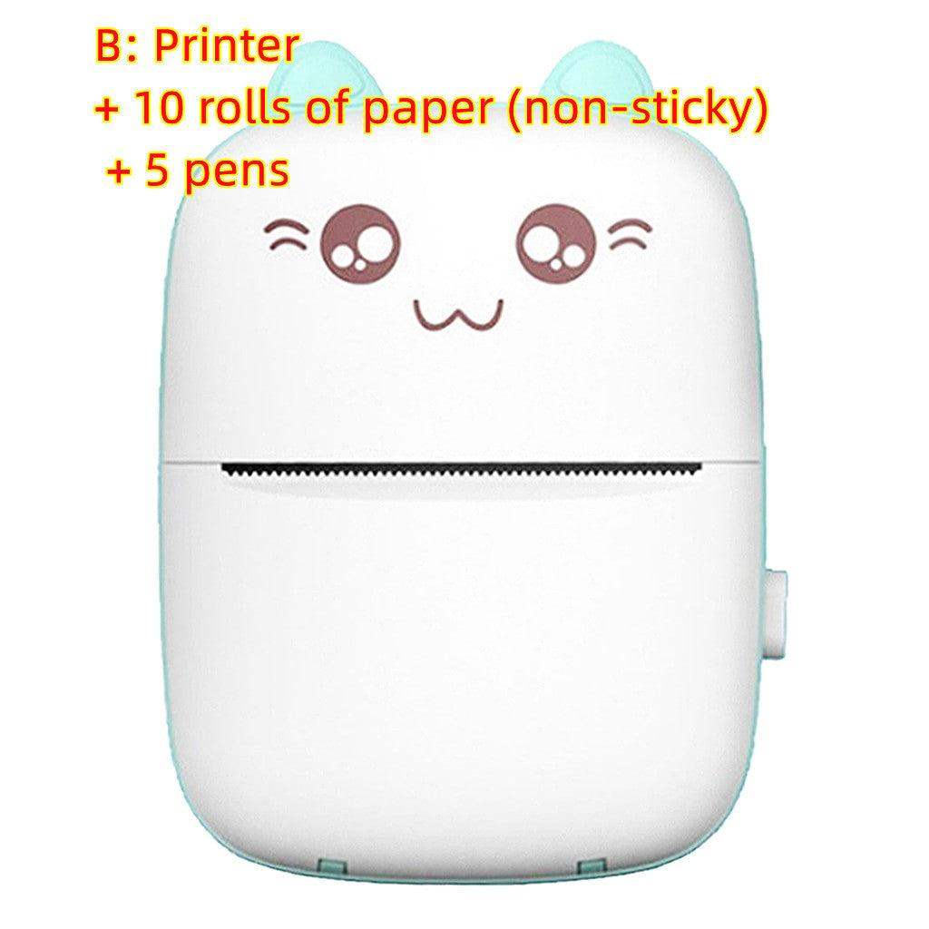 Mini Printer Portable-Bluetooth WiFi Hot Print Pocket - Green / B // Sublake 