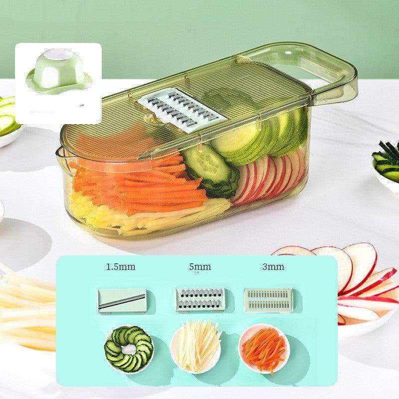 vegetable cutter -steel blade - Veneer cutter Drainage basket / 6blades // Sublake 