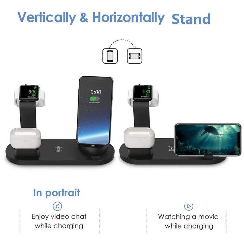 4 In 1 Charging Station for all phone - Black // Sublake 