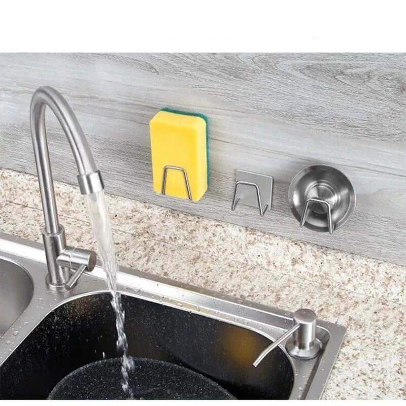 Adhesive Stainless Steel Kitchen Sink Sponges Holder - Sublake 