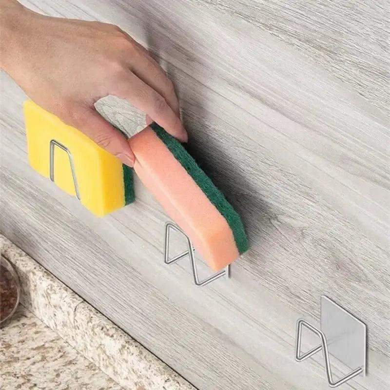 Adhesive Stainless Steel Kitchen Sink Sponges Holder - Sublake 