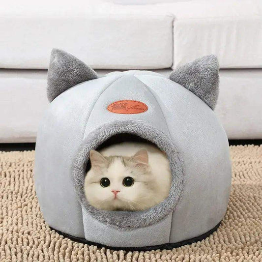 Premium Cozy Winter Cat Bed With Extra Removable Cushion - Sublake 